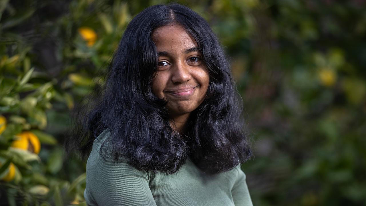 Short Story Competition winner Hiruki Fernando of Vermont Secondary College has won the Year 7-9 age category in the 2023 Kids News Short Story Competition. Picture: Jake Nowakowski