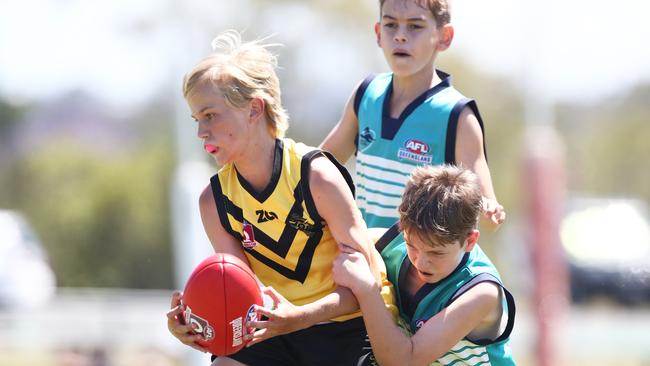 St Laurence's College had a good win. PICTURE: jason o'brien/AFLQ