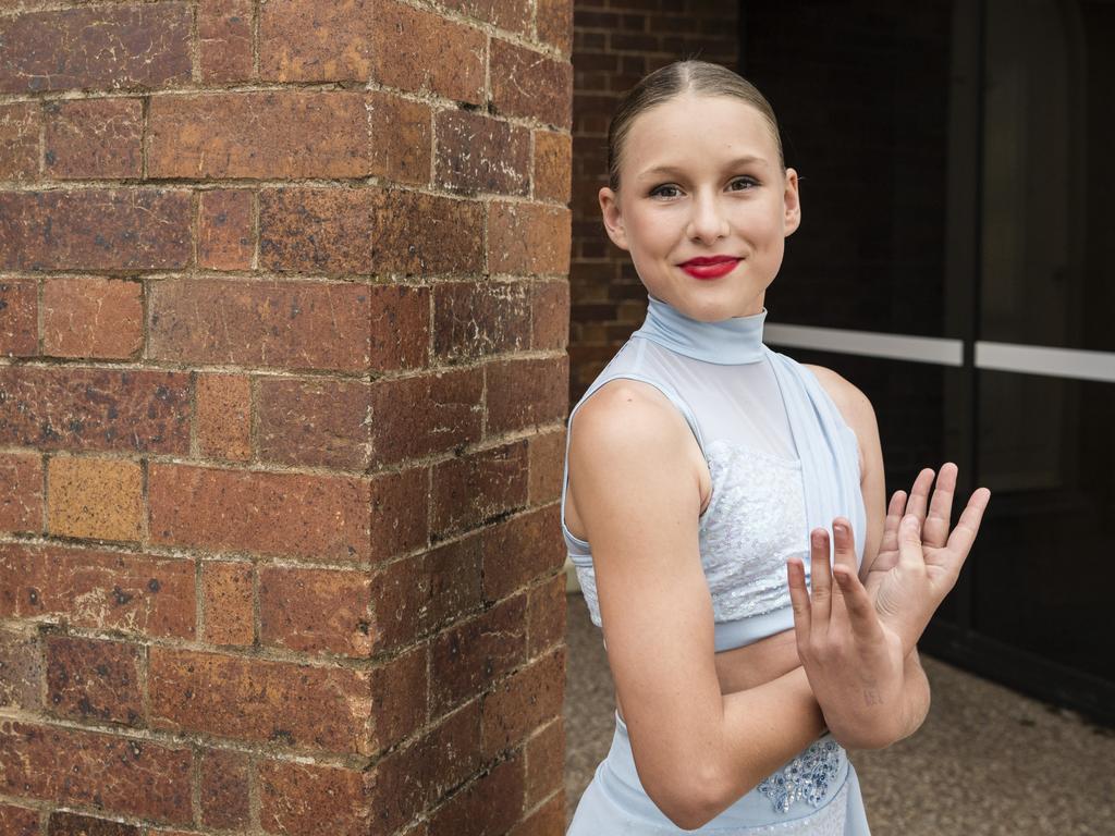 The Base Performing Arts dancer Ella Davis at the 77th City of Toowoomba Eisteddfod at Empire Theatres, Friday, August 4, 2023. Picture: Kevin Farmer