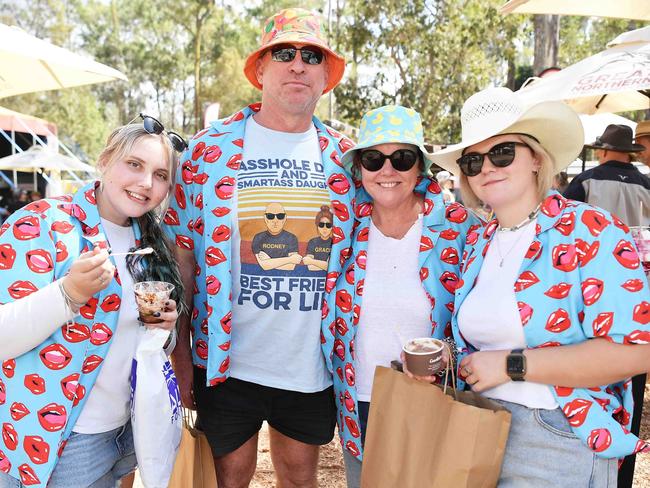 Milly, Rod, Kelli and Grace McLachlan at Gympie Music Muster. Picture: Patrick Woods.