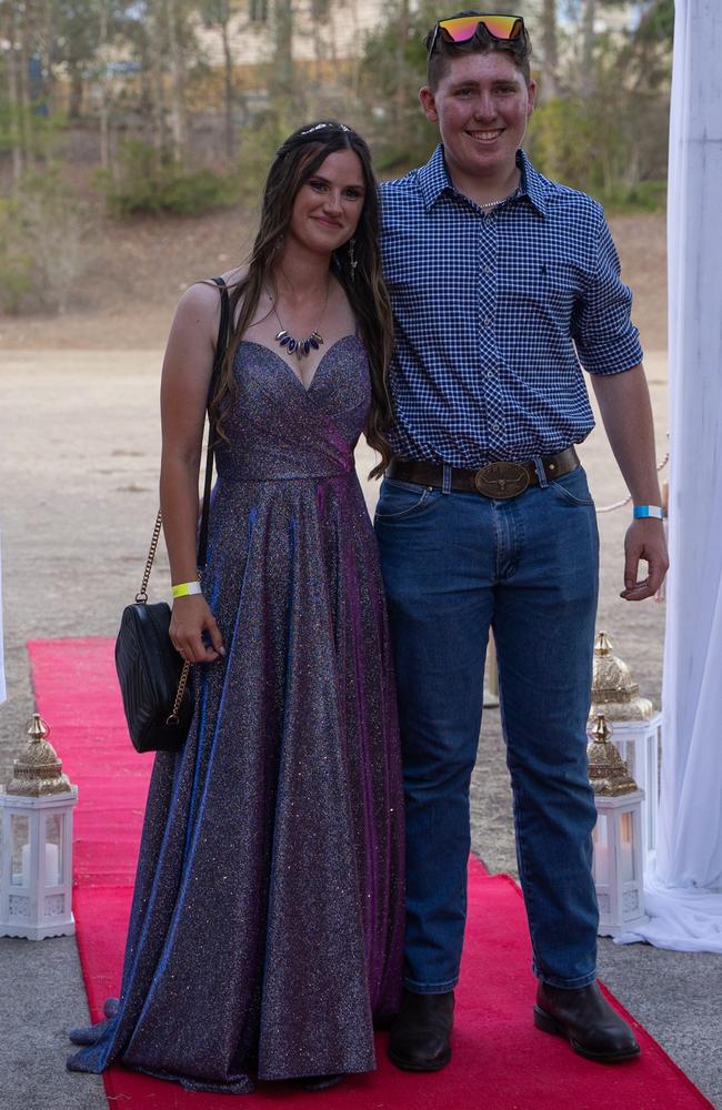 Ellanor Cox and Partner arrive at the Gympie State High School formal 2023. November 16, 2023. Picture: Christine Schindler