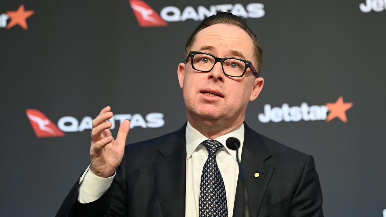 Qantas Group CEO Alan Joyce announced all employees will need the vaccination to work for the airline. Picture: NCA NewsWire / Jeremy Piper