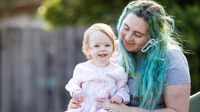 Ms Bowman with daughter Raven. Picture: Mark Stewart