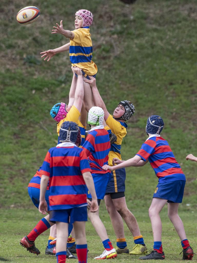 13Bs Downlands vs TGS. The O'Callaghan Cup played at Downlands College. Saturday, August 6, 2022. Picture: Nev Madsen.