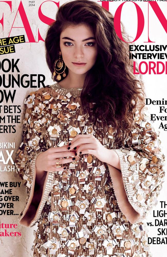 Lorde on the cover of the latest issue of FASHION Magazine. Photoshop or just good lighting?