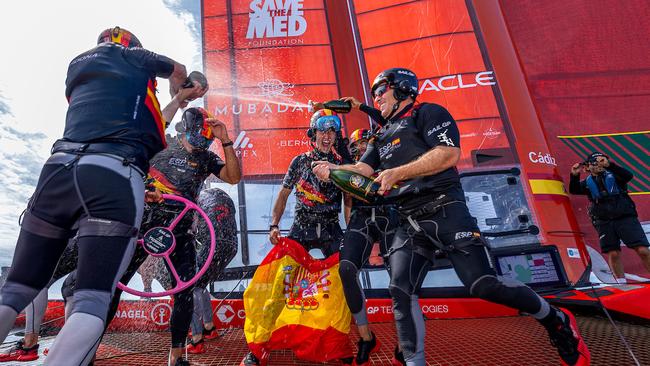 Spain’s SailGP team helmed by Diego Botin can mix it with the big dogs. Photo: Felix Diemer for SailGP.