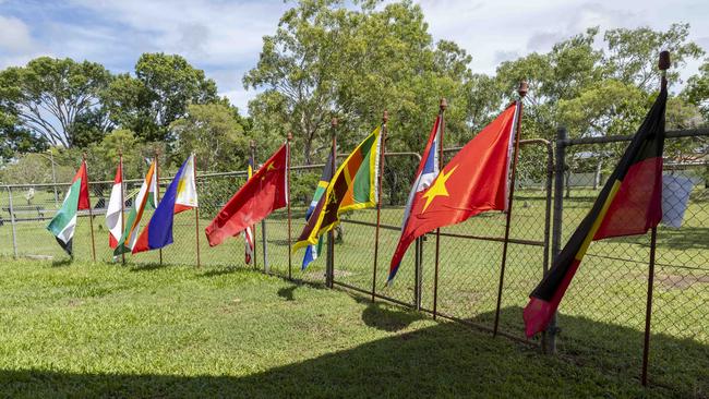 Harmony Day celebration at the Malak Community Centre as part of the Fun Bus program. Picture: Pema Tamang Pakhrin