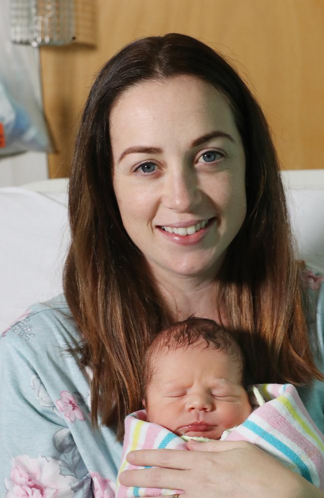 Felicity Jacques with baby Andrew.