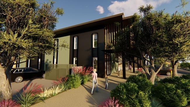 PROPOSED: Artist renders by Aspect Architecture of Rob Weymouth's new allied health and disability accommodation project off South Street in Glenvale.