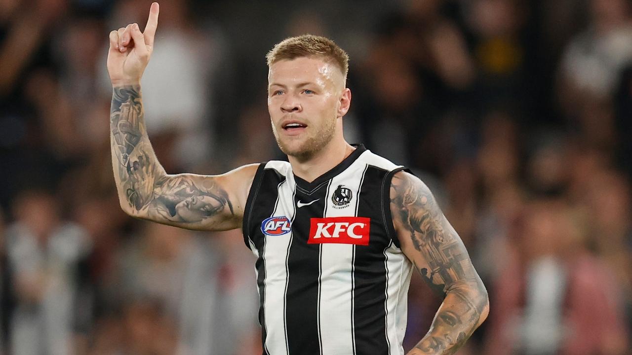 Jordan De Goey is set to sign a new deal with Collingwood. Picture: Michael Willson