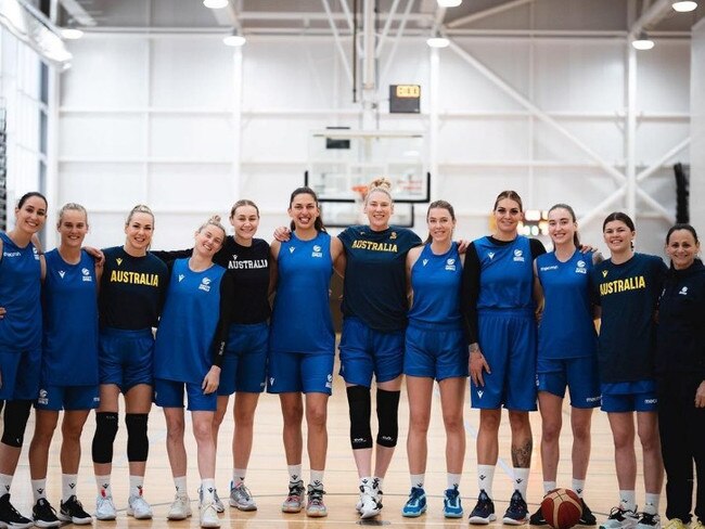 Despite missing the World Cup team, Jade Melbourne chose to stay and learn from senior Opals. Picture: Instagram/AusOpals