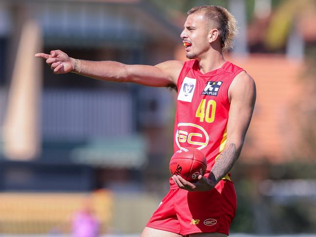 Joel Jeffrey is set to make his AFL debut for the Gold Coast Suns against Melbourne Demons on Saturday. Photo: Russell Freeman