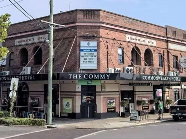 The Commonwealth Hotel was targeted by armed robbers during a violent pre-dawn hold up on February 28, 2024. Picture: Google Maps.