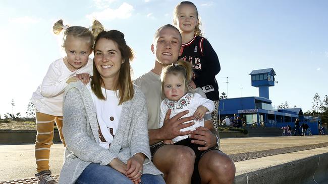 Clark’s young family will be moving to the other side of the world at the end of the NRL season. he describes it as a huge challenge and opportunity to take his game to the next level. Picture: John Appleyard