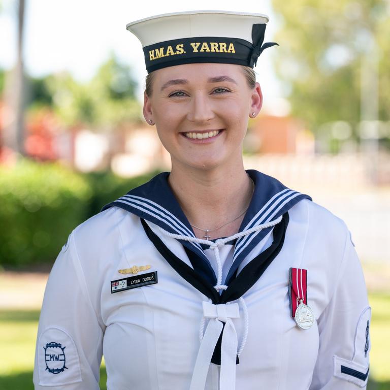 Lydia Dodds at ANZAC Day Mackay Friday 25 April 2025 Picture:Michaela Harlow