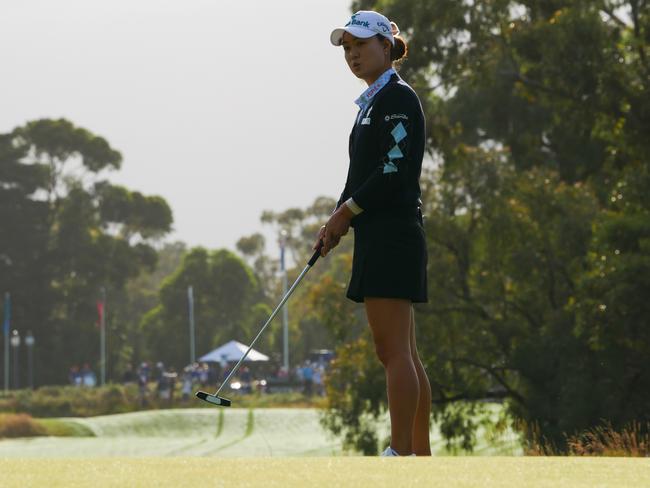 The putter is currently casts a large shadow over the golf game of Minjee Lee. Picture: NewsWire / Blair Jackson