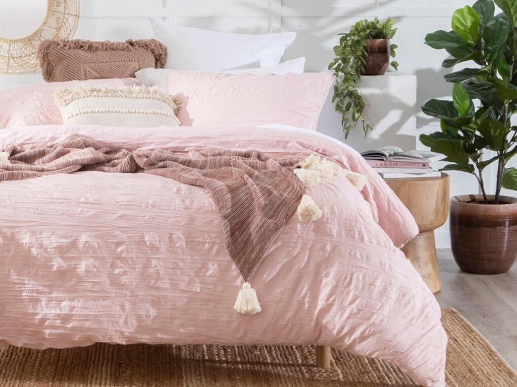 Greta Blush Quilt Cover Set