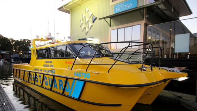 Yeppoon Coast Guard volunteers braved rough seas to rescue a couple off of Pelican Island.