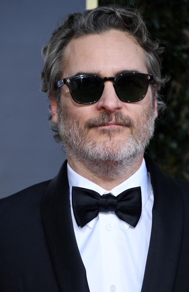 Joaquin Phoenix has been praised for taking a stance on sustainability with his fashion choices. Picture: AFP