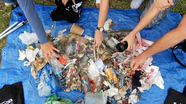 DO YOUR BIT: Regular cleans ups by the community take little time and can prevent litter, particularly small items such as cigarette butts, bottle tops and bits of plastic from getting into waterways and eventually the ocean. Picture: Contributed