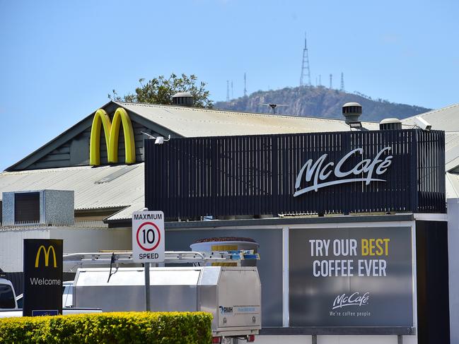 Willows McDonalds is currently closed due to fire damage. Picture: Shae Beplate.