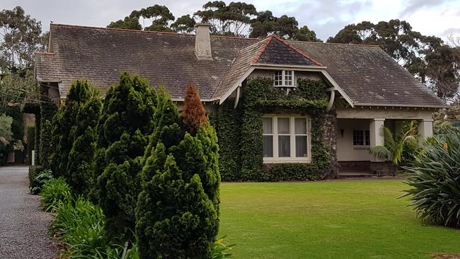 Trees on this property at 28 Sturt Rd, Brighton, would be cut down under a plan to build 28 homes. Picture: Lynda Yates