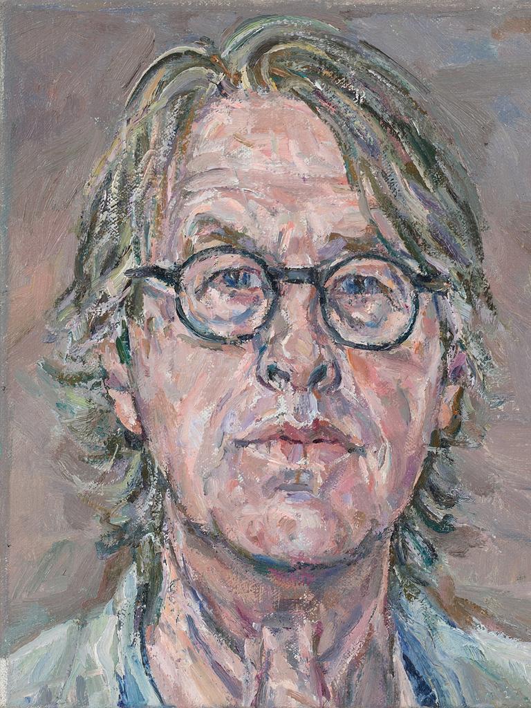 Lewis Miller’s 'Self-portrait', oil on linen, 25.5 x 20.4cm