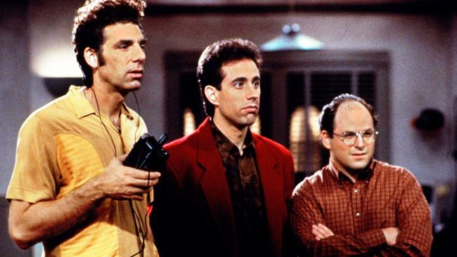 The men of Seinfeld: Michael Richards with Jerry Seinfeld and Jason Alexander.