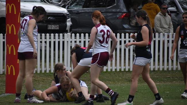 Under-17 Girls division 1 action between Wests and Tweed Coolangatta. Sunday May 14, 2023. Picture: Nick Tucker