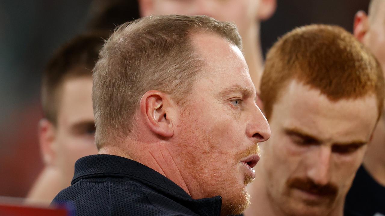 Carlton coach Michael Voss. Photo by Michael Willson/AFL Photos via Getty Images