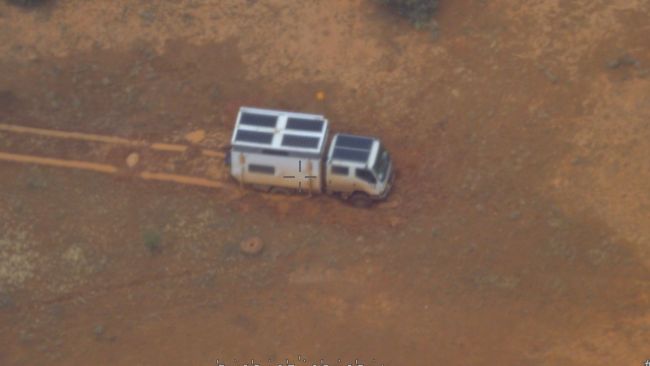 Police became aware of the bogged vehicle about 10am on Friday. Picture: Australian Maritime Safety Authority