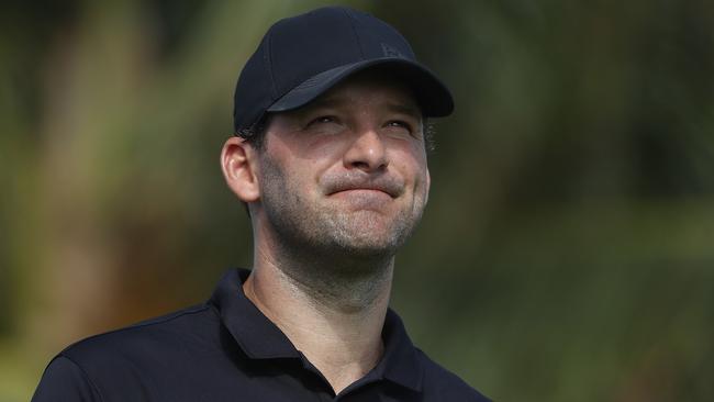 Former NFL player and amateur Tony Romo waits to play his shot from the seventh tee during round one of the Corales Puntacana Resort &amp; Club Championship on March 26, 2018 in Punta Cana, Dominican Republic. Christian Petersen/Getty Images/AFP == FOR NEWSPAPERS, INTERNET, TELCOS &amp; TELEVISION USE ONLY ==