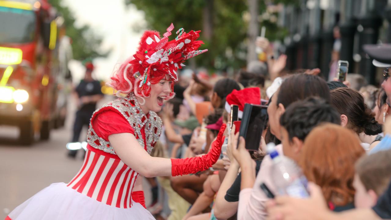 Santas Helper In the annual Christmas Pageant and Parade down the Esplanade and Knuckey St in 2022. Picture: Glenn Campbell