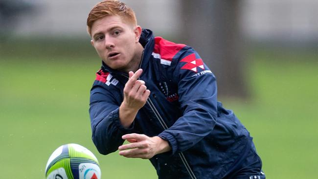 Nic Stirzaker of the Rebels during the Melbourne Rebels' captains run, one day before their clash with the Highlanders, at Gosch's Paddock on Friday 25th March, 2016. Picture: Mark Dadswell