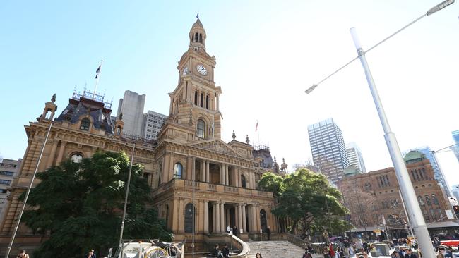 Sydney Town Hall on George Street Sydney CBD. Picture Rohan Kelly.