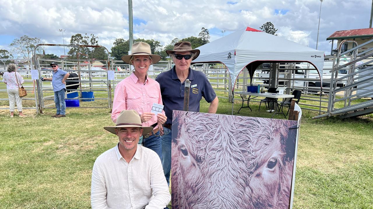 Denver Vidler, Emma Whittlesea, Mick McDonald (Left to Right) fundraising for the Tweed River agricultural society.