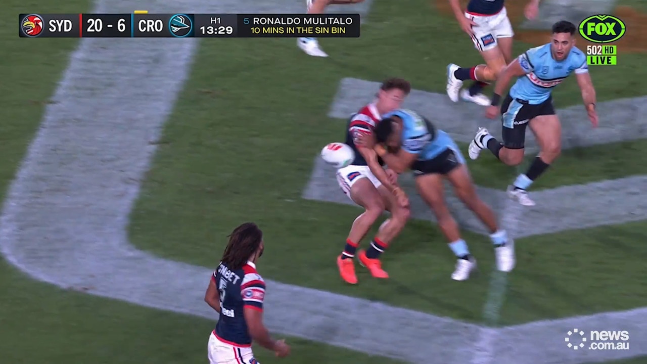 Mulitalo set to sin bin after high shot