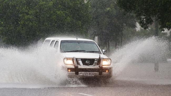 Heavy rain is falling on already saturated areas has caused flash flooding in the Cairns region and police urge motorists not to get caught out crossing flooded areas. FILE PICTURE: BRENDAN RADKE