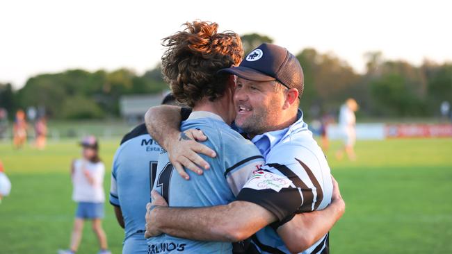 The win was coach Greg Barnes’ third premiership for the club. Picture: DC Sports Photography