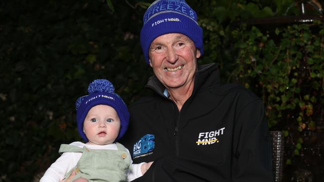 Neale Daniher with his six-month-old granddaughter Billie. Picture: Jake Nowakowski