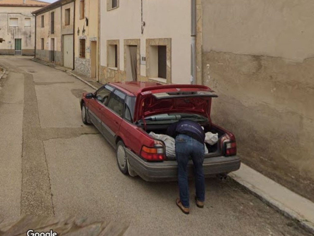 The one thing the alleged killer didn’t count on was the Google Street View car passing by. Picture: Google