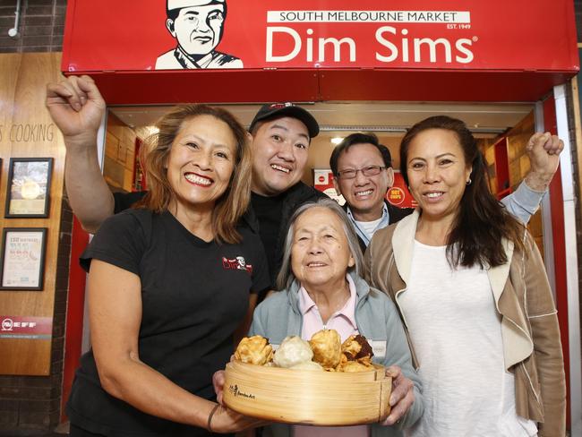 South Melbourne Market dim sims are Melbourne-famous. Picture: David Caird