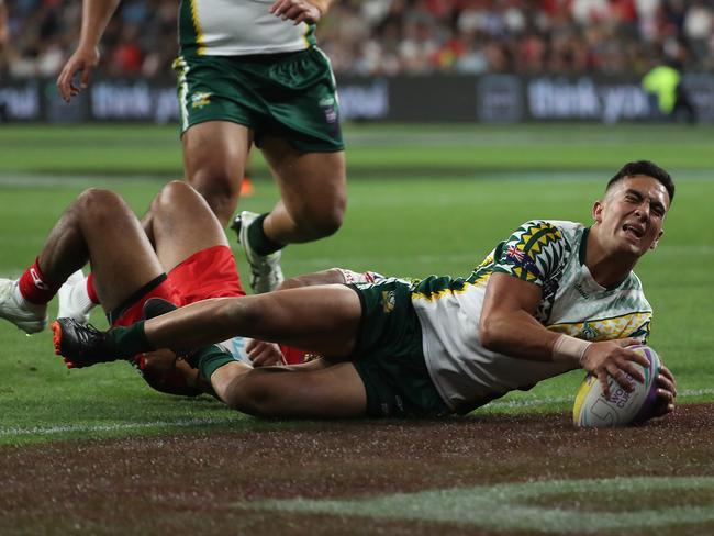 Cook Islands player Kayal Iro. Picture: Brett Costello