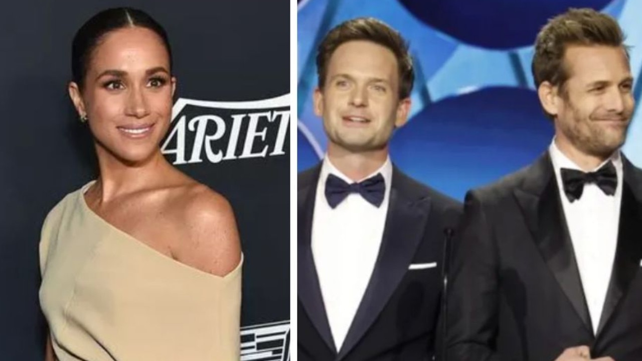 Meghan Markle turned down the offer to join her former Suits co-stars to present an award at the Golden Globes. Picture: Lisa O'Connor/AFP; Stan