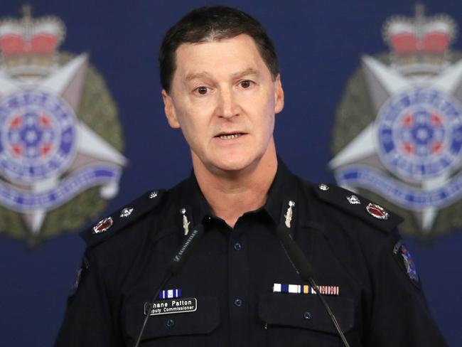 Victoria Police deputy commissioner Shane Patton. Picture: Aaron Francis