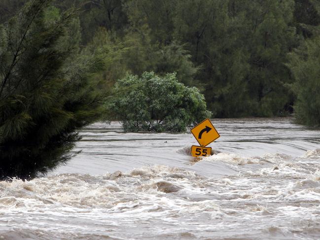 The Hawkesbury River has flooded several times in the Richmond area.
