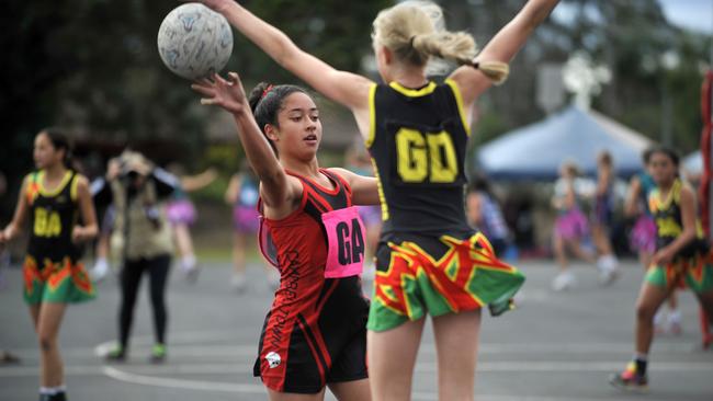 Campbelltown v Penrith under-12s at a junior gala carnival. (Timothy Clapin)