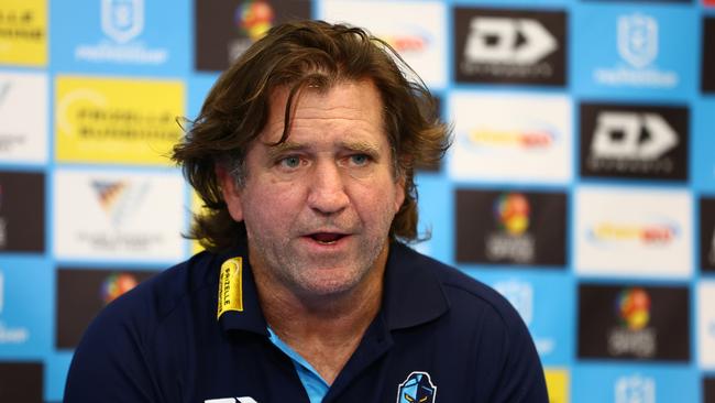 Des Hasler is reportedly under pressure to retain his job at the Titans. (Photo by Chris Hyde/Getty Images)