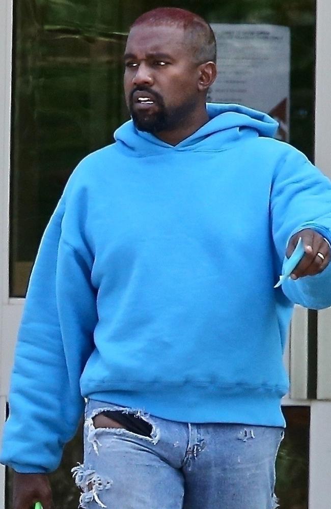 Kanye west blue hoodie new arrivals