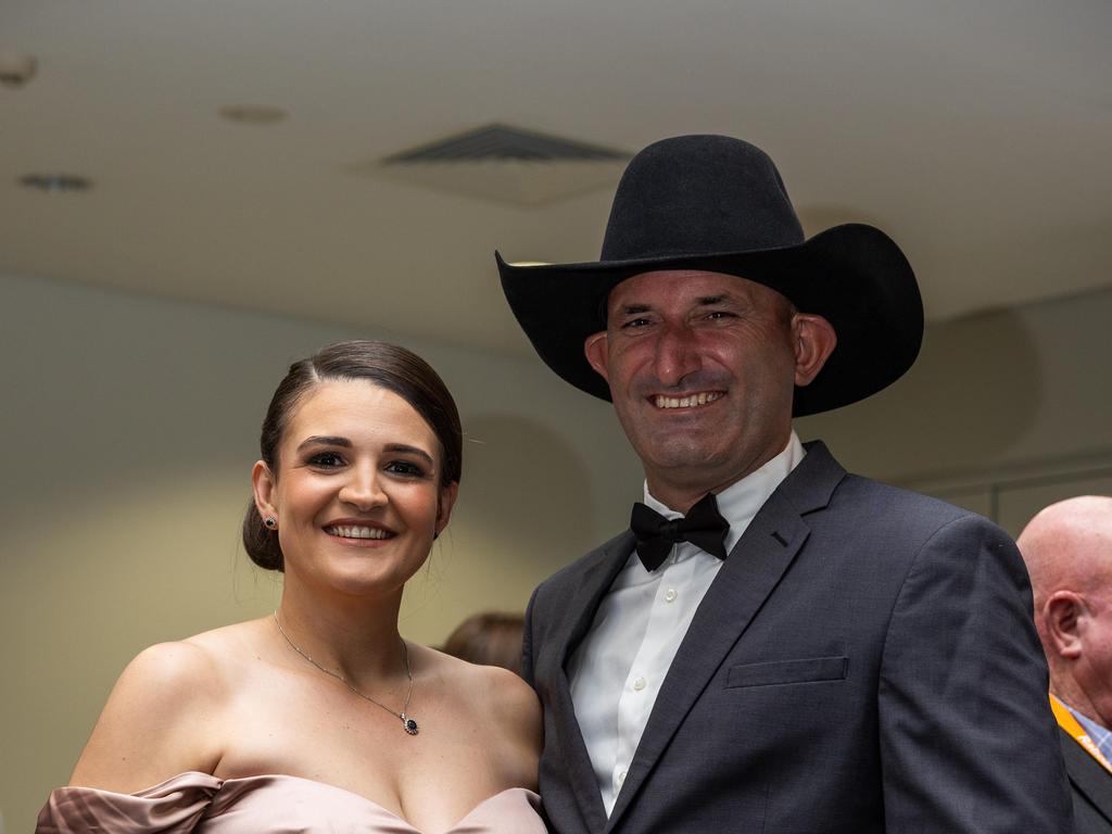 Romy Carey and Jim Carey at the 2025 NTCA and AACo Gala Dinner at the Darwin Convention Centre. Picture: Pema Tamang Pakhrin